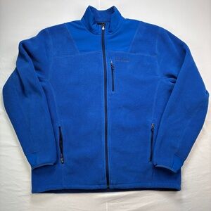 Marmot Men’s Bryson Polartec Fleece Jacket Full Zip Size XXL -Blue
